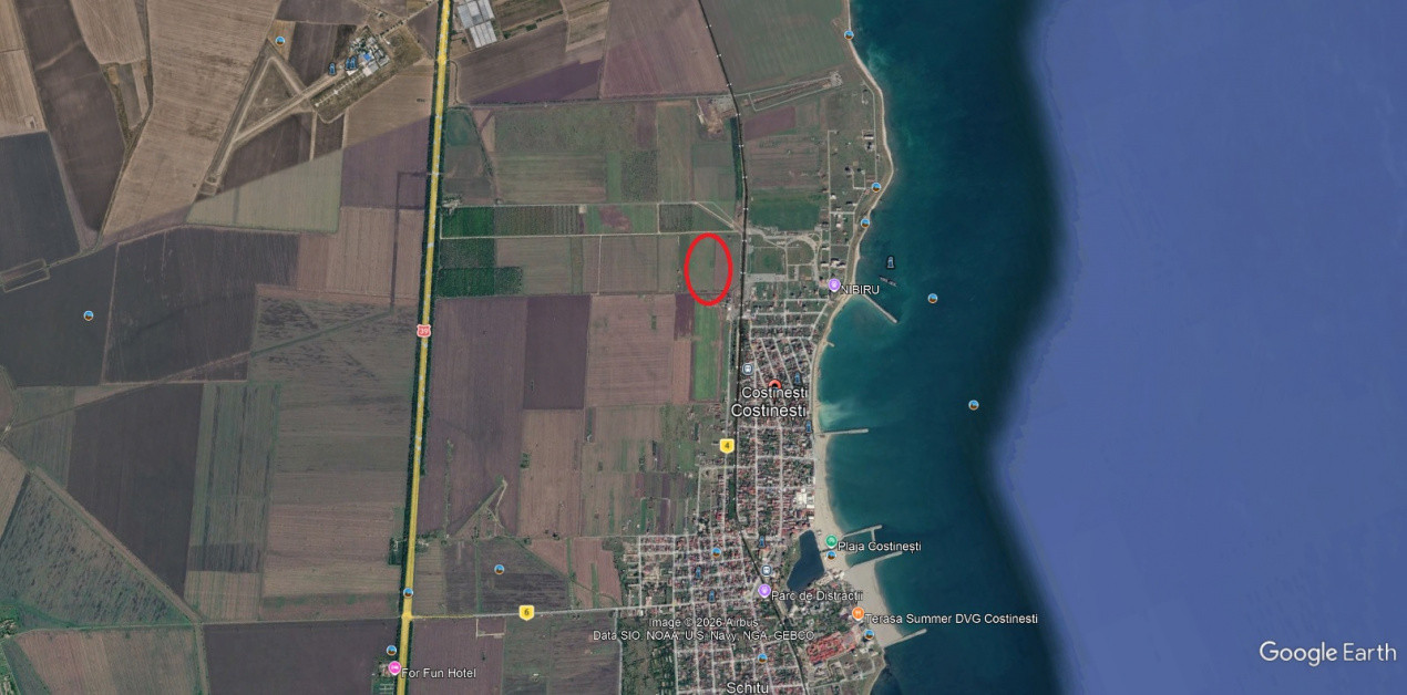 Teren de vanzare in Costinesti lipit de Nibiru