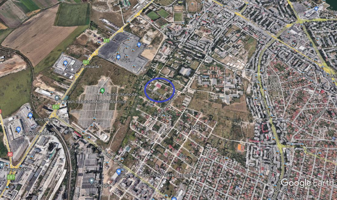 Vand teren in zona Kamsas  Constanta