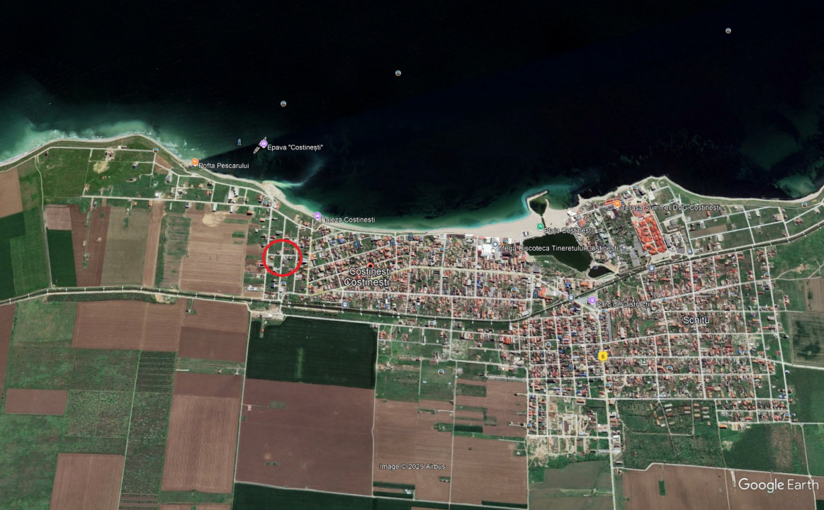 Vand teren in Costinesti zona Epava