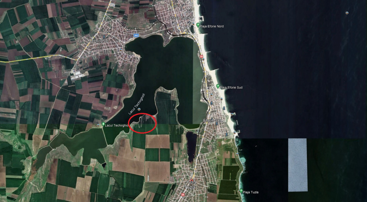 Teren de vanzare in Tuzla pe malul lacului sarat Techirghiol