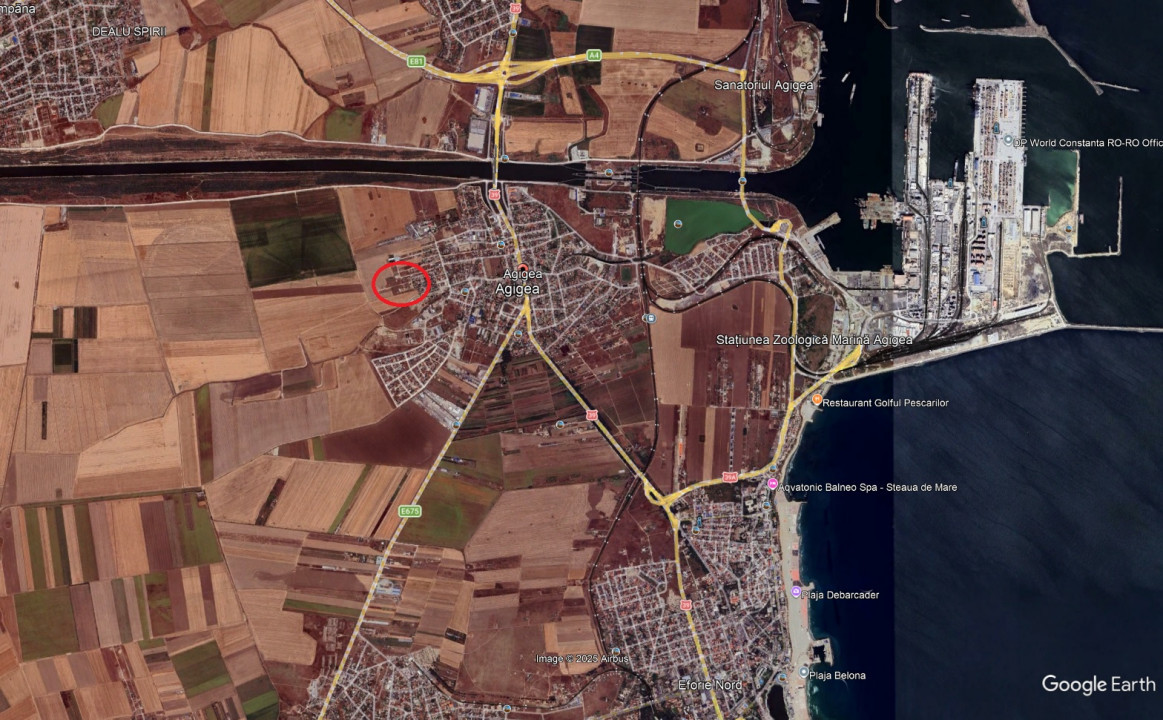 Vand teren in Agigea zona cartierul nou